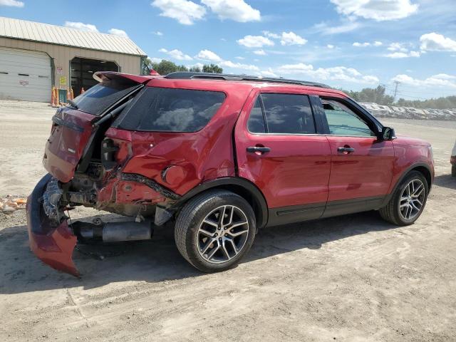 1FM5K8GT8KGA54599 - 2019 FORD EXPLORER SPORT Բորդո լուսանկար 3