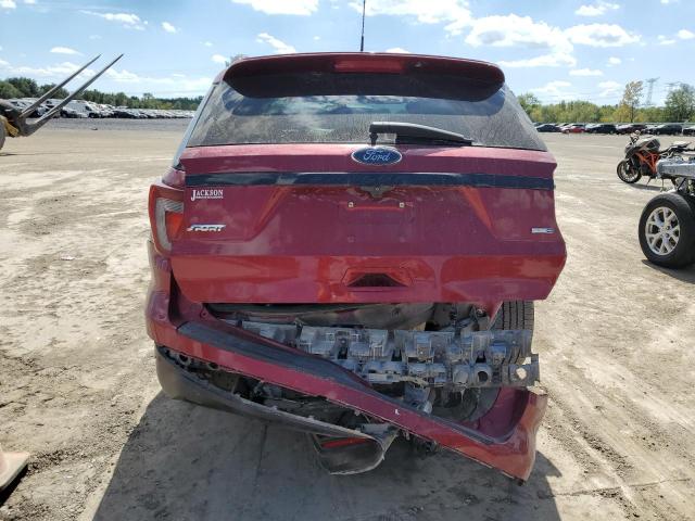 1FM5K8GT8KGA54599 - 2019 FORD EXPLORER SPORT Բորդո լուսանկար 6