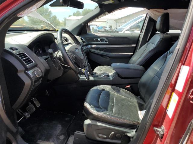 1FM5K8GT8KGA54599 - 2019 FORD EXPLORER SPORT Բորդո լուսանկար 7
