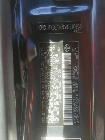 JTKDE167060110156 - 2006 TOYOTA SCION TC 黑色 照片 12