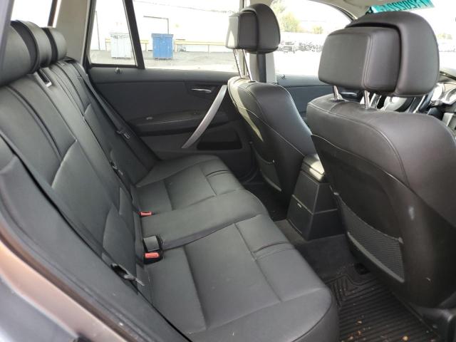WBXPC93418WJ19115 - 2008 BMW X3 3.0SI SILVER photo 10
