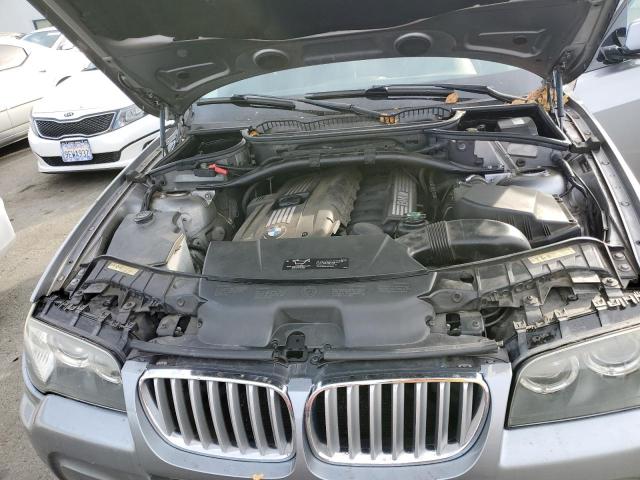 WBXPC93418WJ19115 - 2008 BMW X3 3.0SI SILVER photo 11