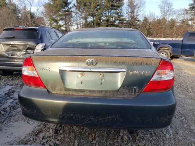 4T1BF32K64U078123 - 2004 TOYOTA CAMRY LE GREEN photo 6