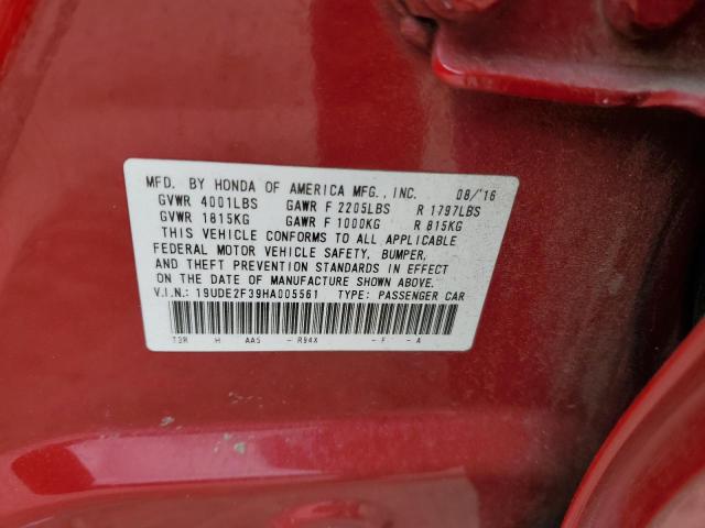 19UDE2F39HA005561 - 2017 ACURA ILX BASE WATCH PLUS RED photo 12