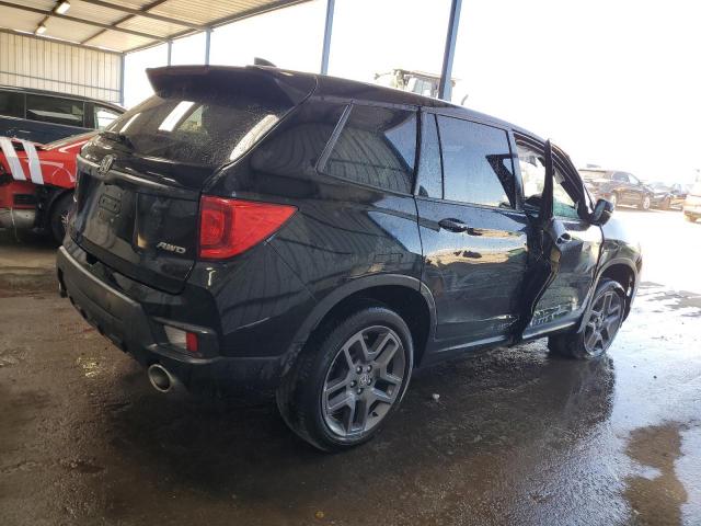 5FNYF8H5XNB008129 - 2022 HONDA PASSPORT EXL BLACK photo 3