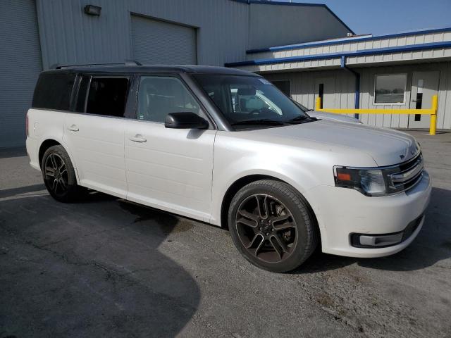 2FMGK5C80EBD07726 - 2014 FORD FLEX SEL WHITE photo 4