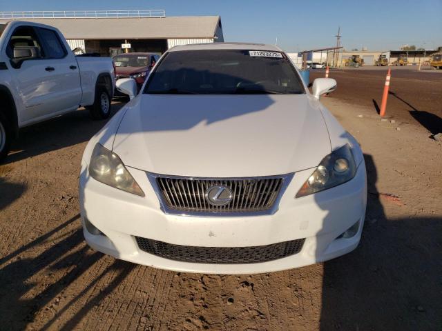 JTHBK262095087792 - 2009 LEXUS IS 250 WHITE photo 5