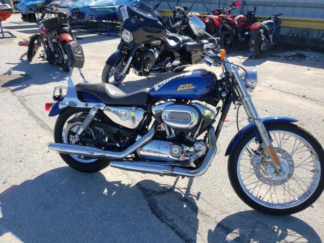 1HD1CT3107K423966 - 2007 HARLEY-DAVIDSON XL1200 C BLUE photo 4