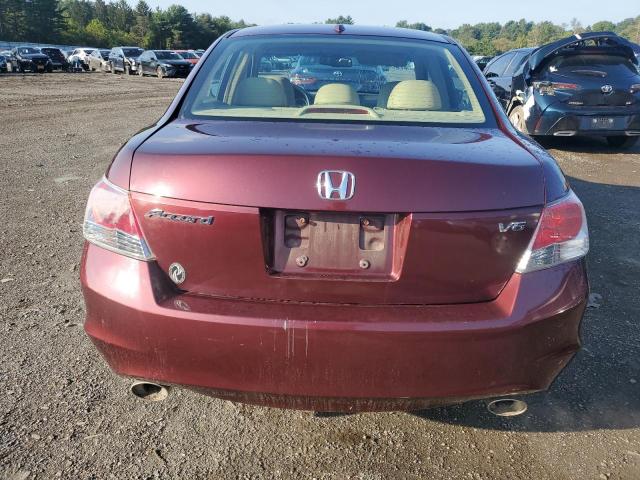 1HGCP368X8A057837 - 2008 HONDA ACCORD EXL BURGUNDY photo 6