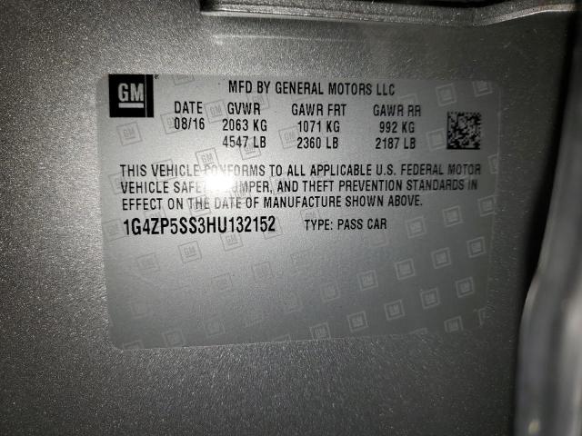 1G4ZP5SS3HU132152 - 2017 BUICK LACROSSE ESSENCE ვერცხლისფერი ფოტო 14