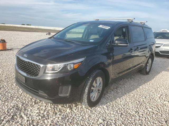 KNDMB5C18H6281146 - 2017 KIA SEDONA LX BLACK photo 1