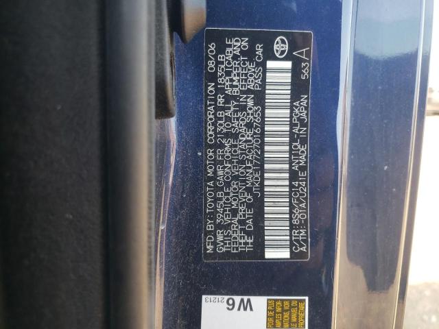 JTKDE177270167653 - 2007 TOYOTA SCION TC ლურჯი ფოტო 13