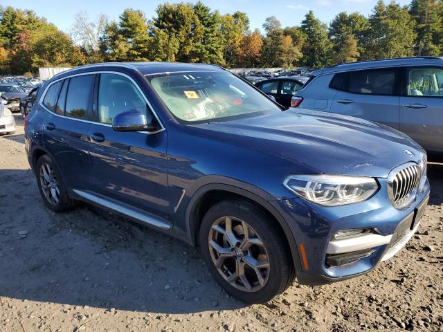 5UXTY5C02M9F61513 - 2021 BMW X3 XDRIVE30I BLUE photo 4