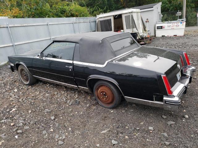 1G6EL6780FE646553 - 1985 CADILLAC ELDORADO BIARRITZ BLACK photo 2