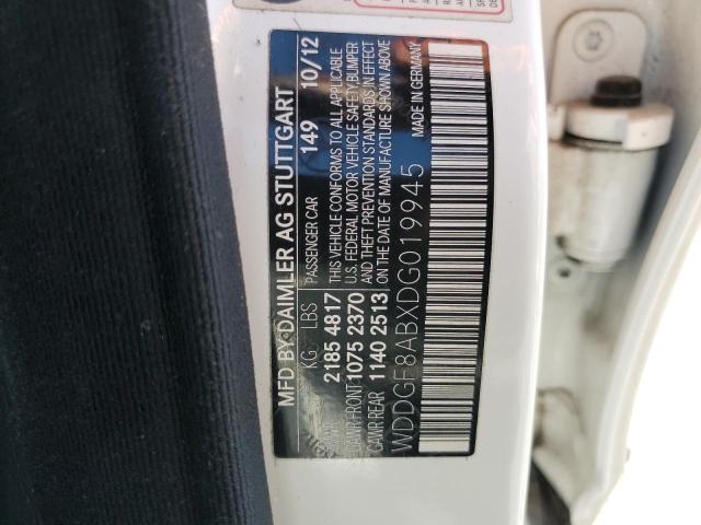WDDGF8ABXDG019945 - 2013 MERCEDES-BENZ C 300 4MATIC WHITE photo 13