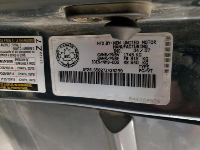 5Y2SL65827Z435299 - 2007 PONTIAC VIBE 蓝色 照片 14