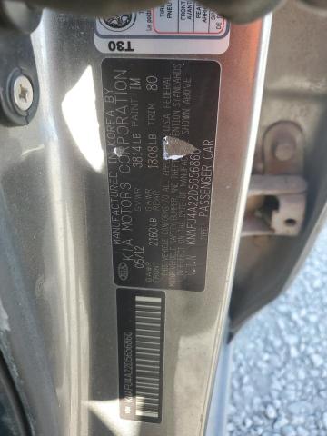 KNAFU4A22D5656860 - 2013 KIA FORTE EX 灰色 照片 12