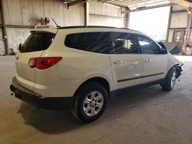 1GNKVFED7BJ401929 - 2011 CHEVROLET TRAVERSE LS WHITE photo 3