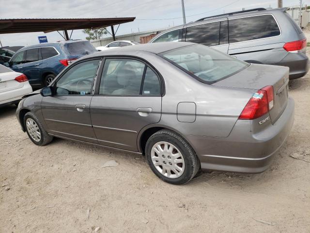 2HGES15574H595605 - 2004 HONDA CIVIC LX GRAY photo 2