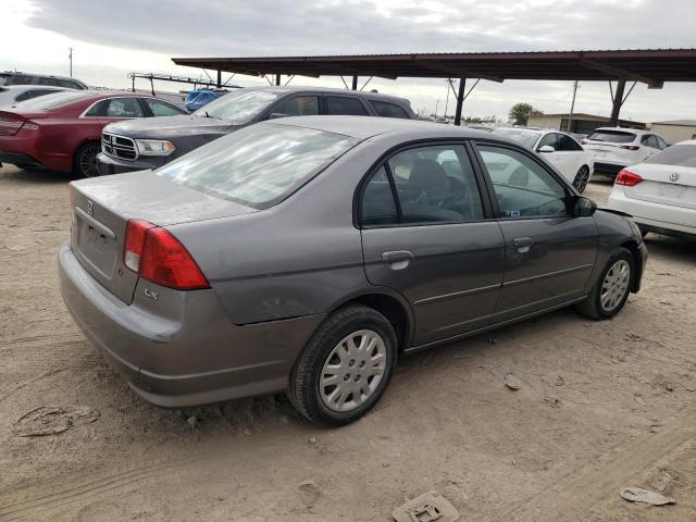 2HGES15574H595605 - 2004 HONDA CIVIC LX GRAY photo 3