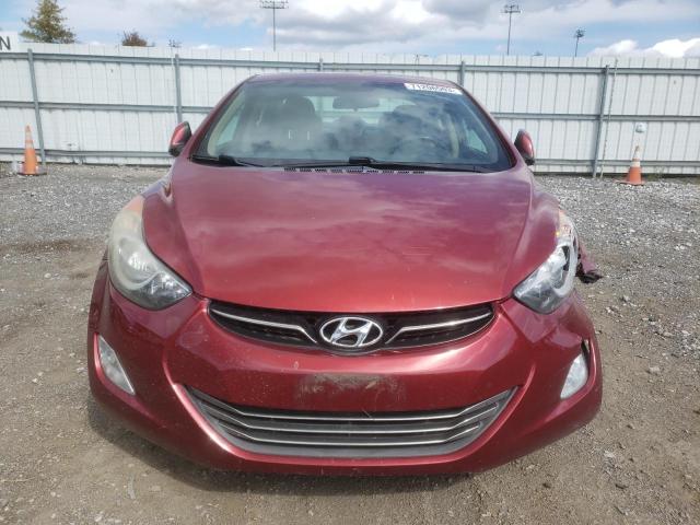 5NPDH4AE0DH427019 - 2013 HYUNDAI ELANTRA GLS RED photo 5