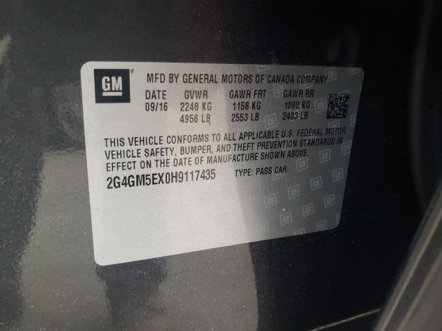 2G4GM5EX0H9117435 - 2017 BUICK REGAL 灰色 照片 12