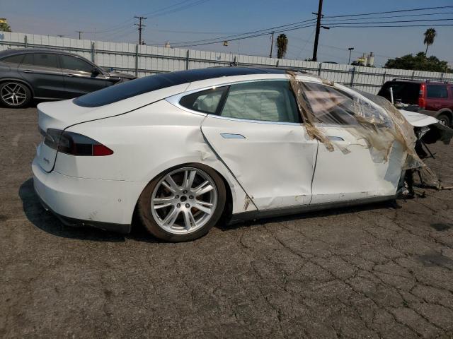 5YJSA1H29EFP63922 - 2014 TESLA MODEL S 白色 照片 3
