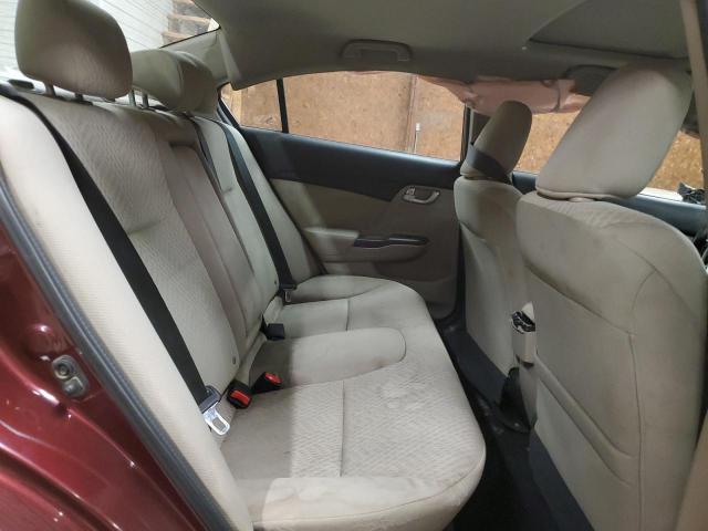 19XFB2F84EE257707 - 2014 HONDA CIVIC EX BURGUNDY photo 10