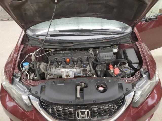 19XFB2F84EE257707 - 2014 HONDA CIVIC EX BURGUNDY photo 11