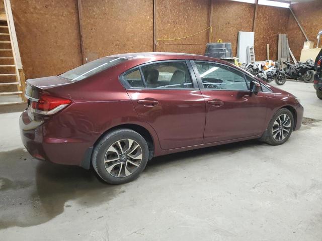 19XFB2F84EE257707 - 2014 HONDA CIVIC EX BURGUNDY photo 3