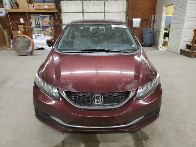 19XFB2F84EE257707 - 2014 HONDA CIVIC EX BURGUNDY photo 5