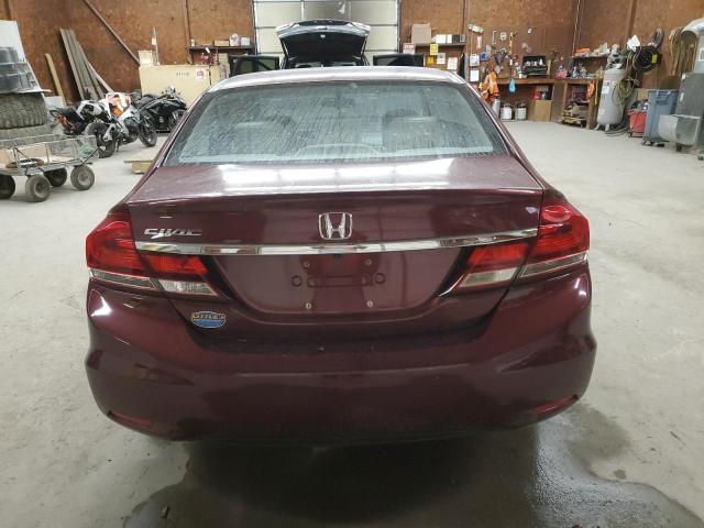 19XFB2F84EE257707 - 2014 HONDA CIVIC EX BURGUNDY photo 6
