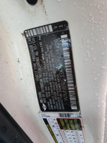 WMWRC33596TK73479 - 2006 MINI COOPER Bej foto 12