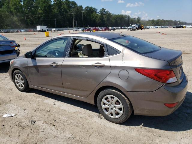 KMHCT4AE6EU614097 - 2014 HYUNDAI ACCENT GLS TAN photo 2