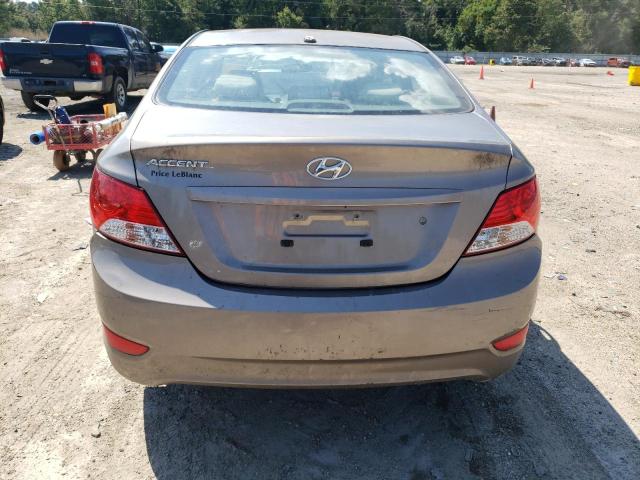 KMHCT4AE6EU614097 - 2014 HYUNDAI ACCENT GLS TAN photo 6