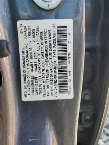2HGFB2F84EH540520 - 2014 HONDA CIVIC EX GRAY photo 12