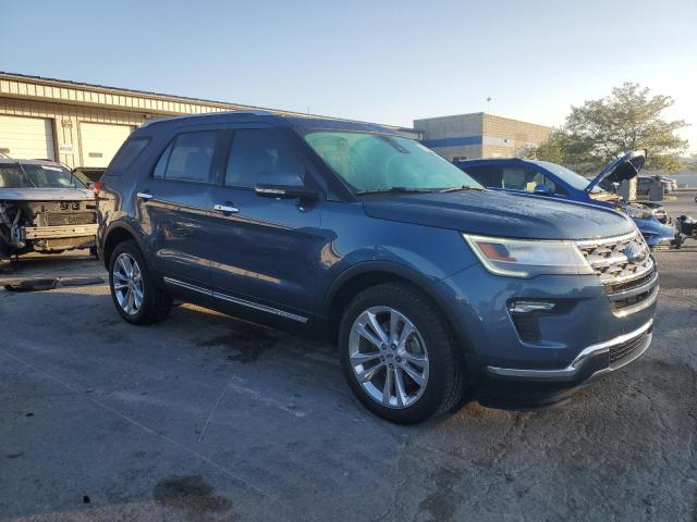 1FM5K8F83KGB36981 - 2019 FORD EXPLORER LIMITED BLUE photo 4