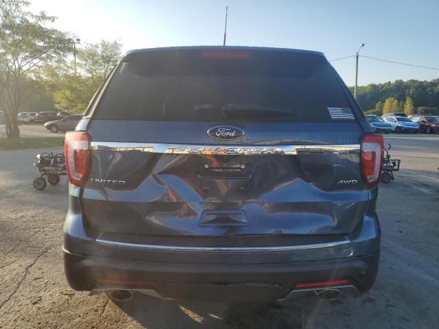 1FM5K8F83KGB36981 - 2019 FORD EXPLORER LIMITED BLUE photo 6