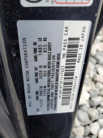 JM1BM1M77E1147623 - 2014 MAZDA 3 GRAND TOURING Siyah fotoğraf 12