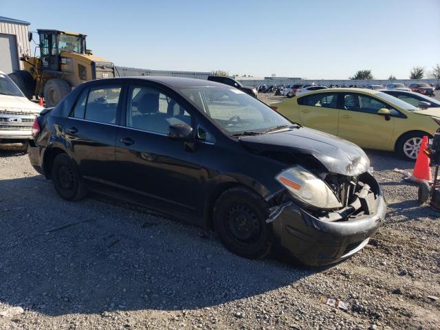 3N1BC11E58L379658 - 2008 NISSAN VERSA S BLACK photo 4