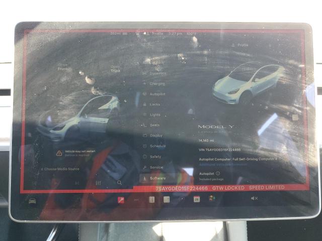 7SAYGDED1SF224466 - 2025 TESLA MODEL Y ნაცრისფერი ფოტო 9