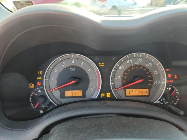 2T1BU4EE1AC452507 - 2010 TOYOTA COROLLA BASE Կարմիր լուսանկար 9