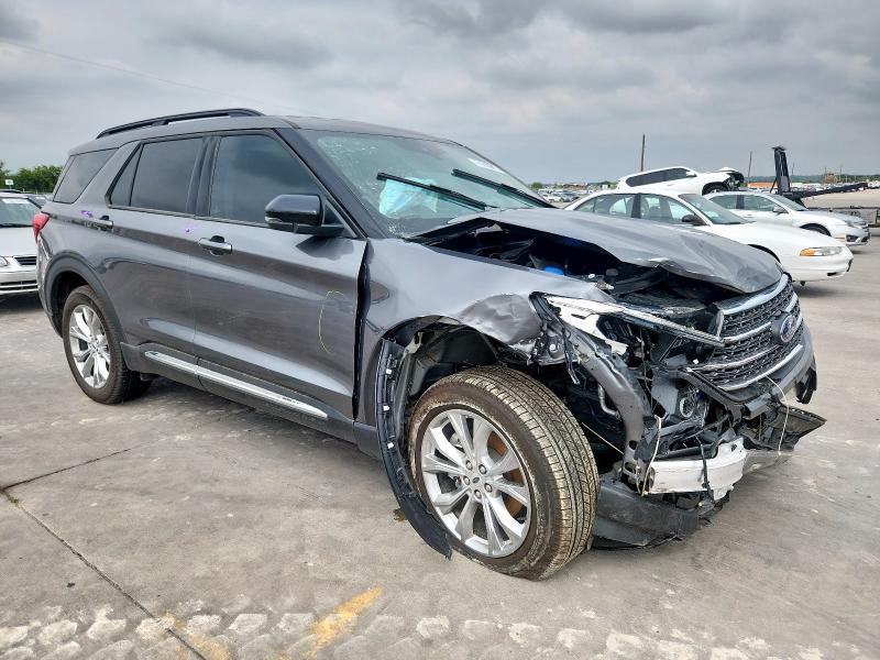 1FMSK8DH6RGA76260 - 2024 FORD EXPLORER XLT GRAY photo 4