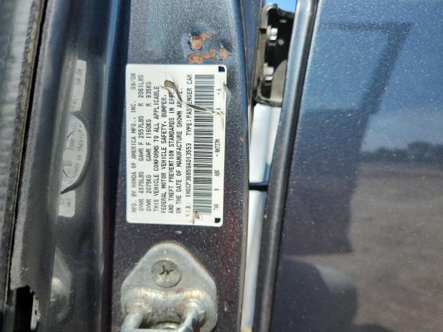 1HGCP36859A013553 - 2009 HONDA ACCORD EXL GRAY photo 12