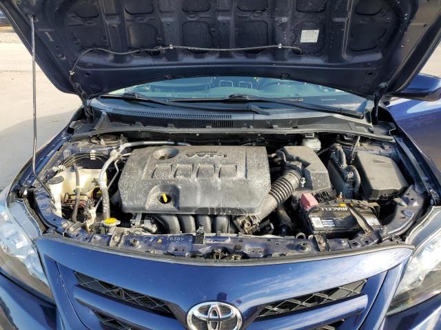 2T1BU4EE4BC738627 - 2011 TOYOTA COROLLA BASE BLUE photo 11