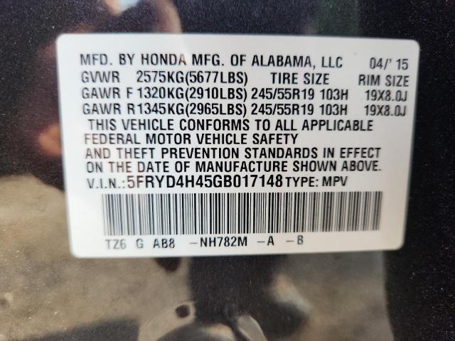 5FRYD4H45GB017148 - 2016 ACURA MDX TECHNOLOGY Grafito foto 13