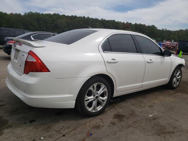 3FAHP0HA7CR407464 - 2012 FORD FUSION SE WHITE photo 3