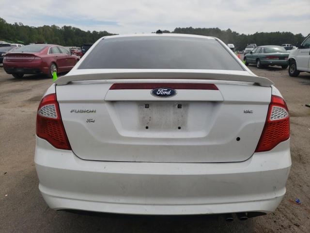 3FAHP0HA7CR407464 - 2012 FORD FUSION SE WHITE photo 6