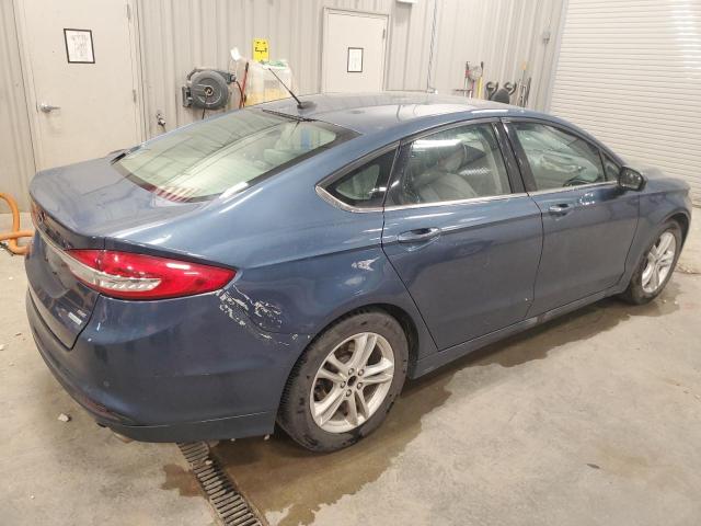 3FA6P0HD4JR277223 - 2018 FORD FUSION SE 蓝色 照片 3