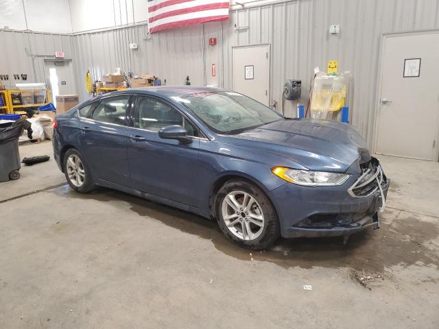 3FA6P0HD4JR277223 - 2018 FORD FUSION SE 蓝色 照片 4